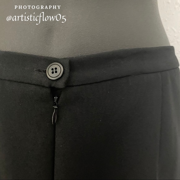 Casual Corner Lined Long Black Pencil Skirt NWOT - Picture 3 of 5